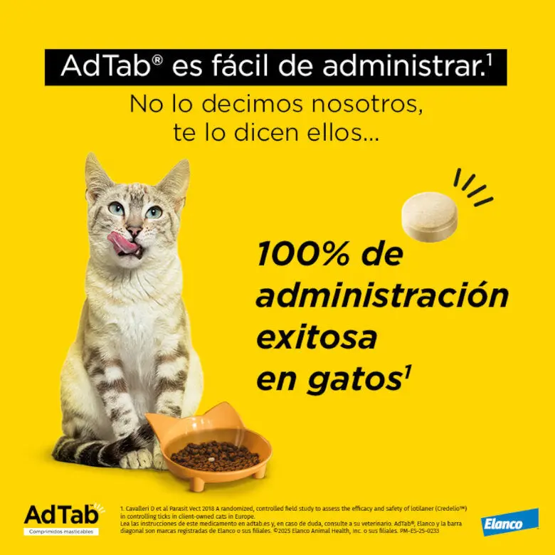 AdTab Comprimido Masticable Antiparasitario para Gatos (1 ud) - Image 6