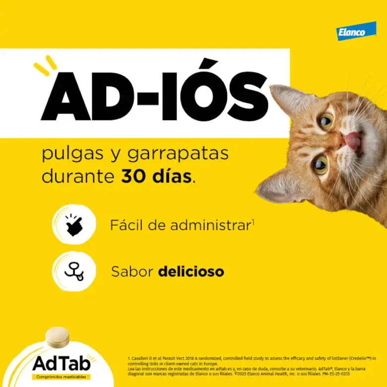 AdTab Comprimido Masticable Antiparasitario para Gatos (1 ud) - Image 7