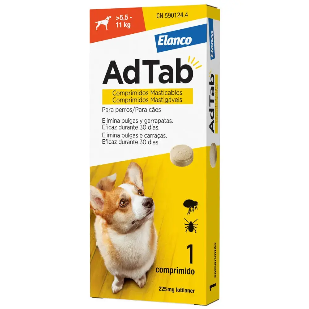 AdTab Comprimido Masticable Antiparasitario para Perros (1 ud) - Image 11