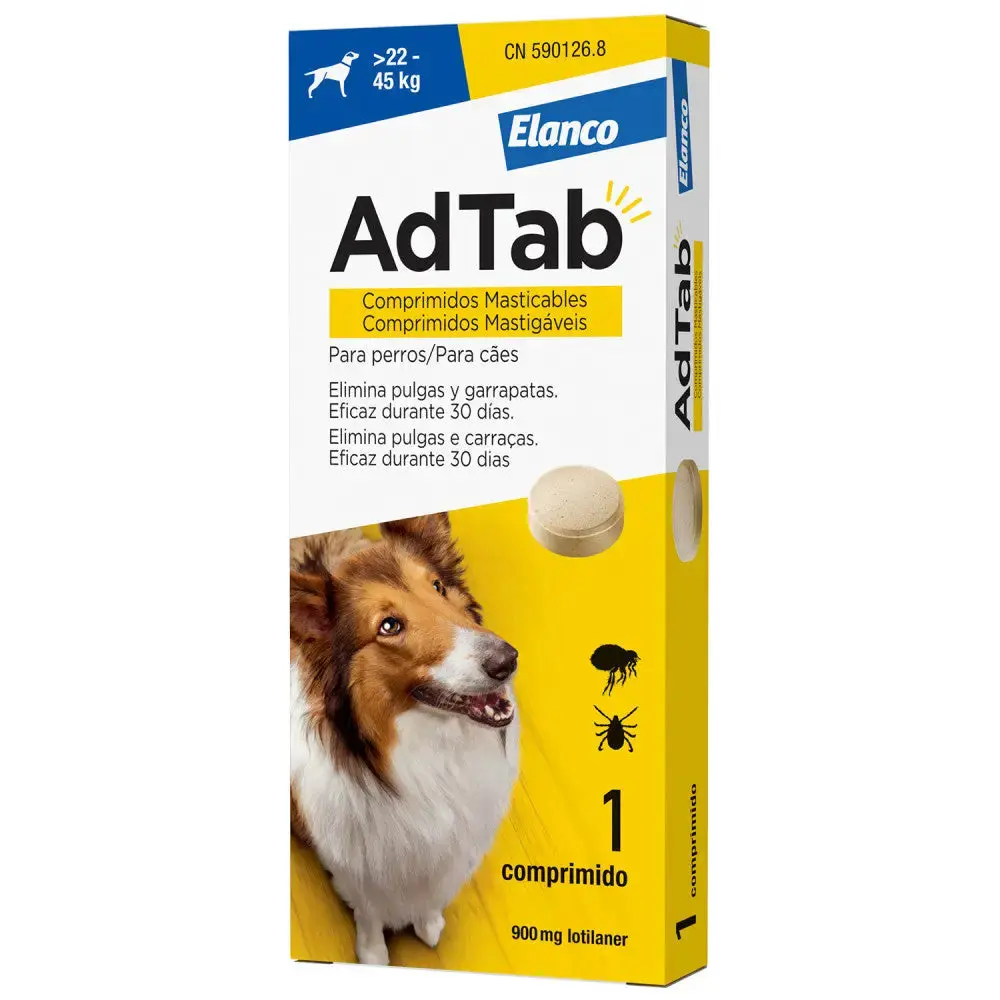 AdTab Comprimido Masticable Antiparasitario para Perros (1 ud) - Image 13