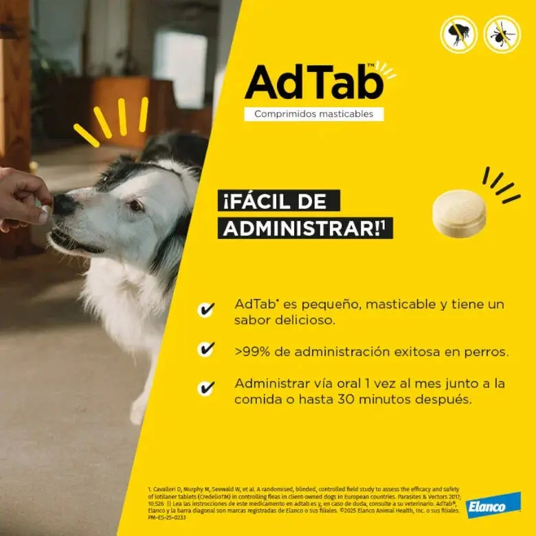 AdTab Comprimido Masticable Antiparasitario para Perros (1 ud) - Image 3
