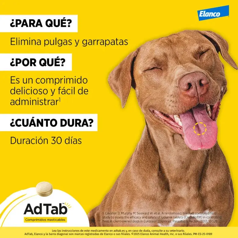AdTab Comprimido Masticable Antiparasitario para Perros (1 ud) - Image 4