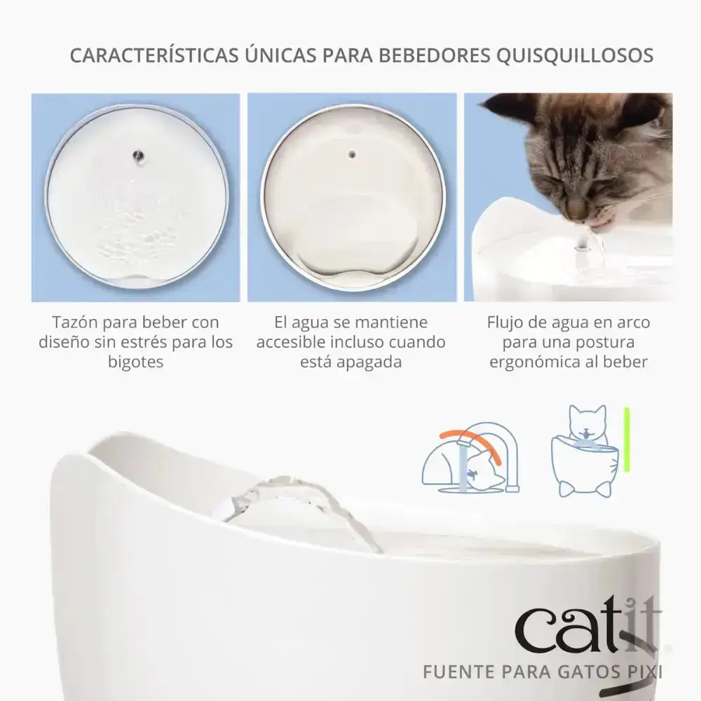 Catit Pixi Fuente Blanca, 2,5L - Image 4