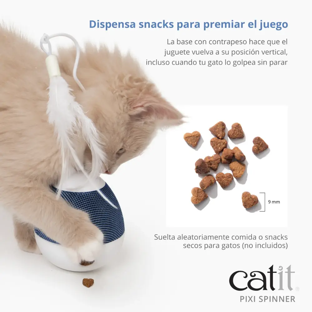 Catit Pixi Juguete Electronico Para Gato Spinner Azul - Image 4