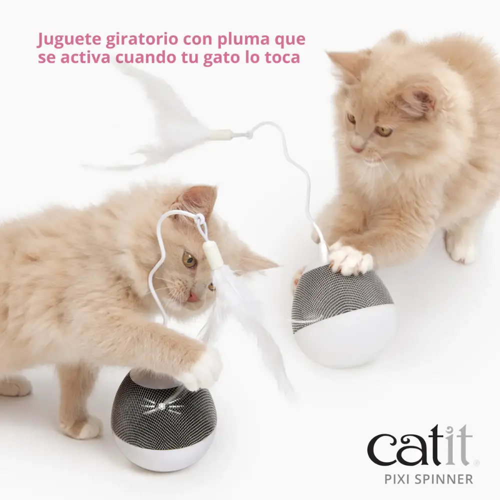 Catit Pixi Juguete Electronico Para Gato Spinner Gris - Image 3