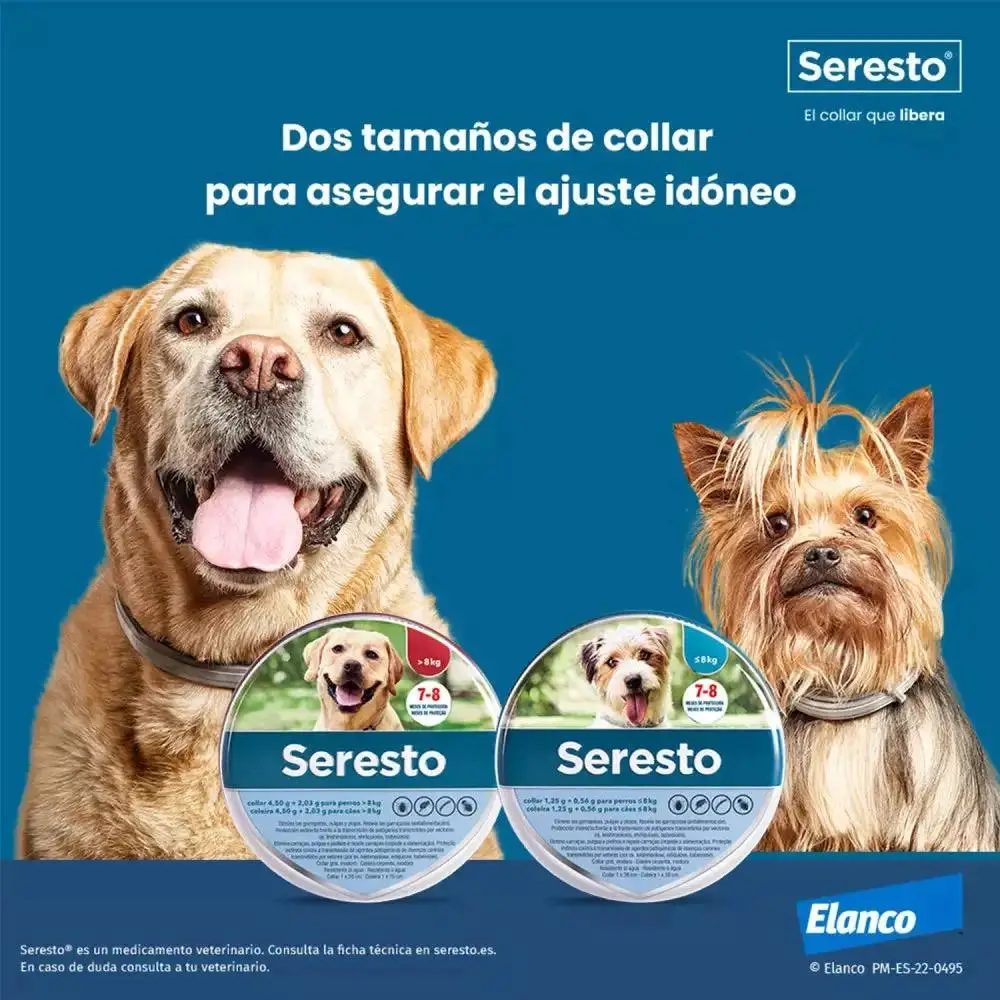 Seresto Collar Antiparasitario para Perros Protección contra Pulgas, Garrapatas, Piojos y Mosquito - Image 4