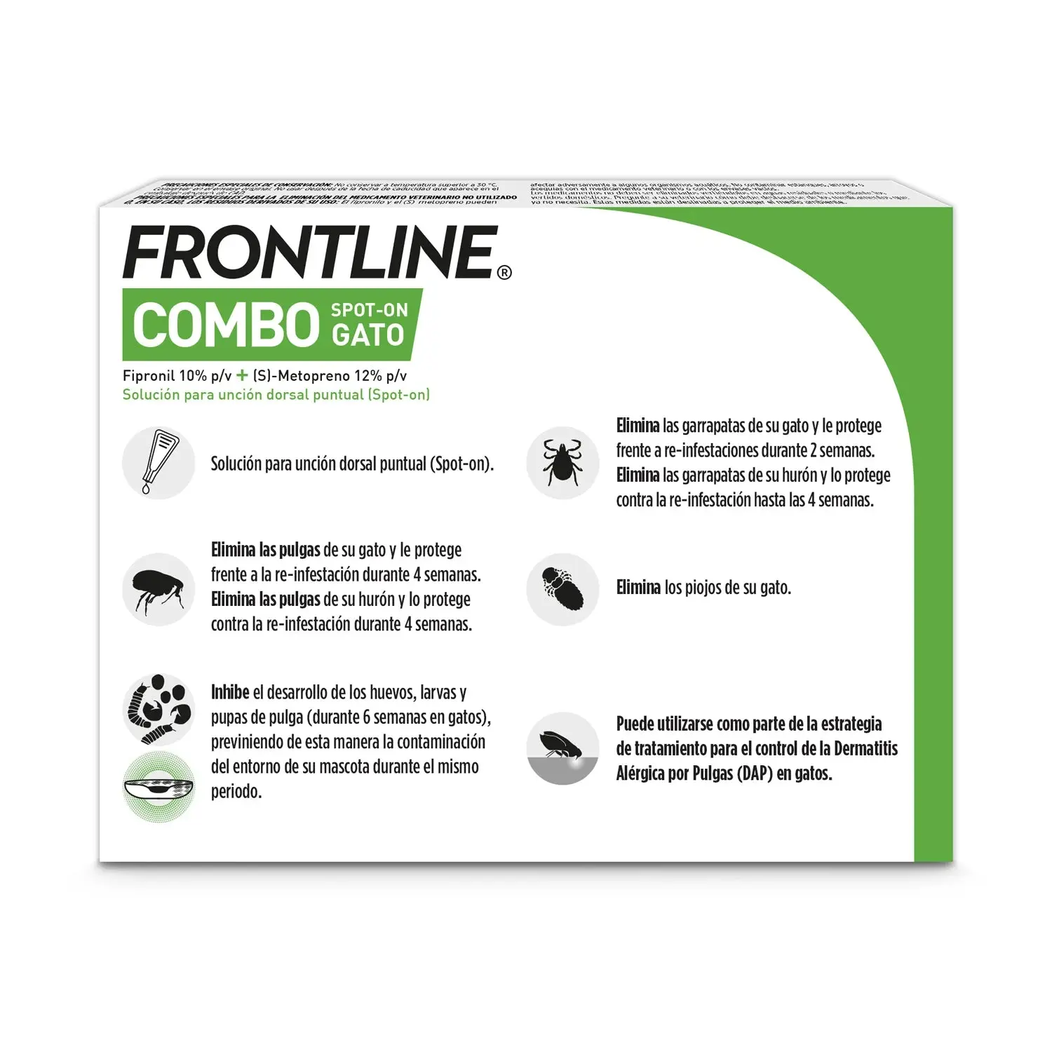 Frontline® Combo Antiparasitario Spot On para Gatos 3 Pipetas - Image 6