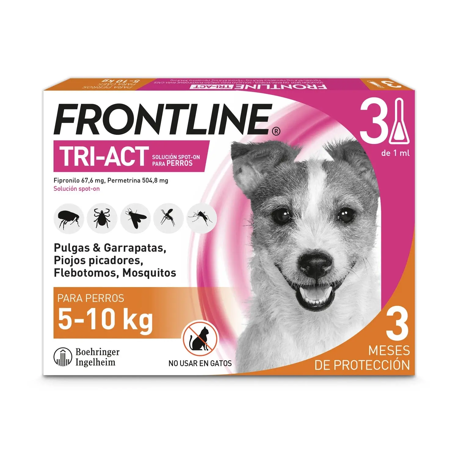 Frontline Tri-Act Pack 3 Pipetas Antiparasitarias para Perros - Image 6