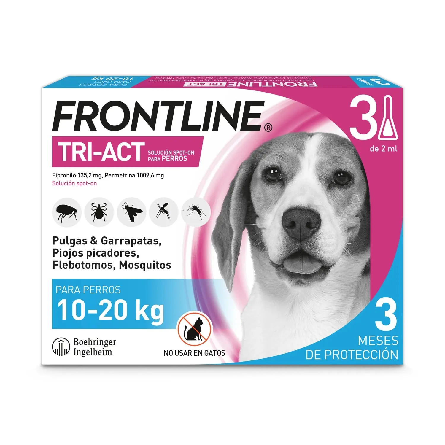 Frontline Tri-Act Pack 3 Pipetas Antiparasitarias para Perros - Image 7