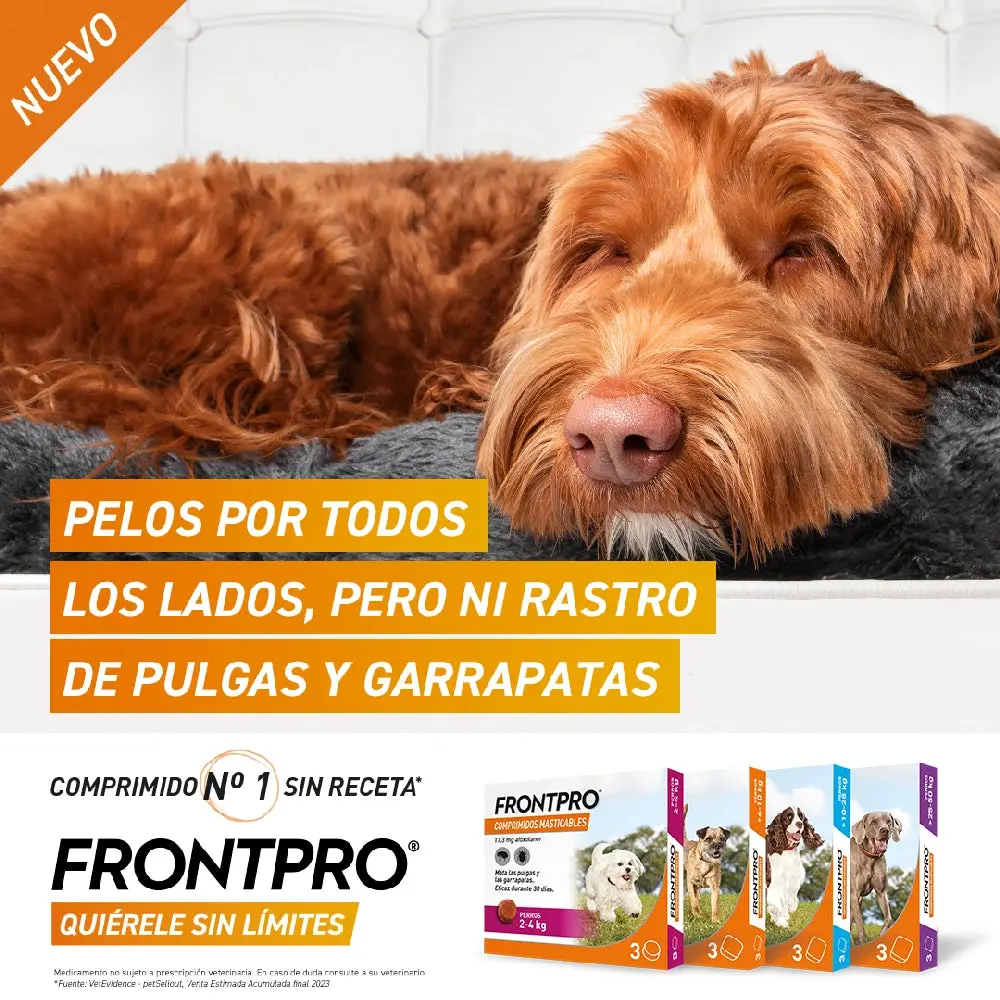 Frontpro Comprimidos Masticables Antiparasitarios para Perros 3 uds. - Image 3