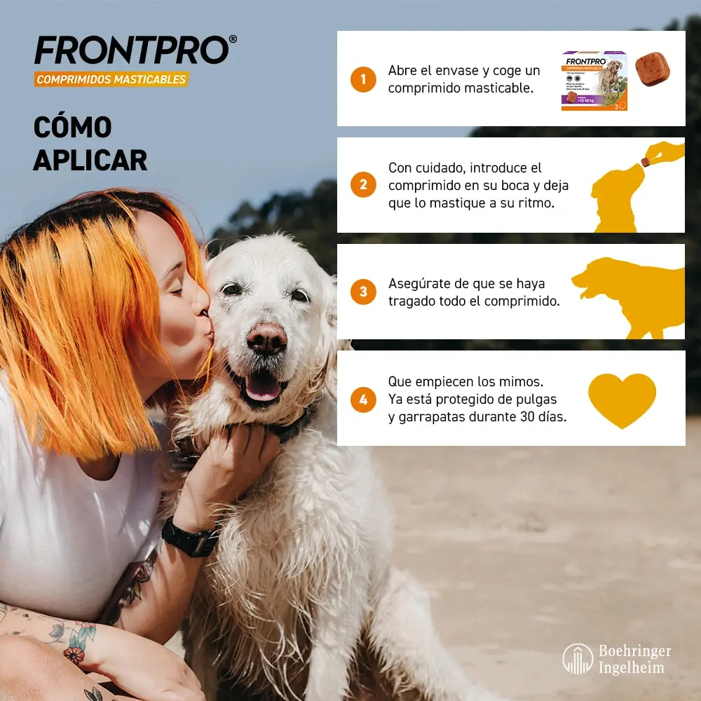 Frontpro Comprimidos Masticables Antiparasitarios para Perros 3 uds. - Image 6