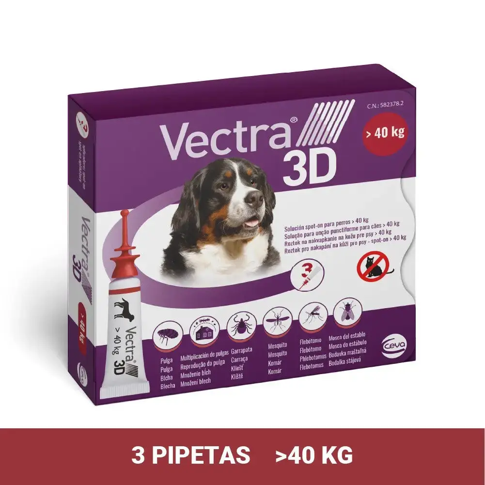 Vectra 3D Pipetas Antiparasitarias para Perros Pack 3 uds - Image 12