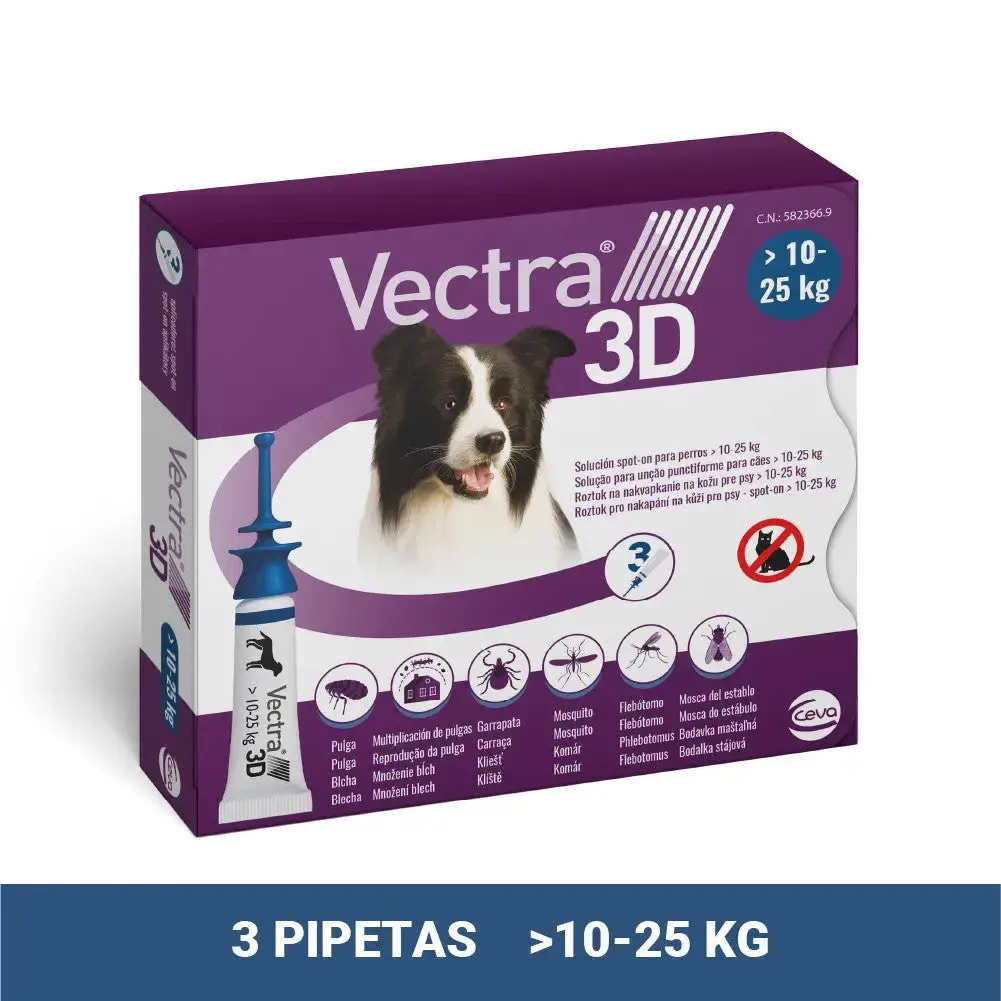 Vectra 3D Pipetas Antiparasitarias para Perros Pack 3 uds - Image 15