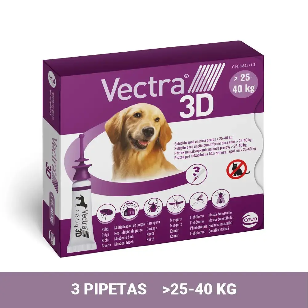 Vectra 3D Pipetas Antiparasitarias para Perros Pack 3 uds - Image 16