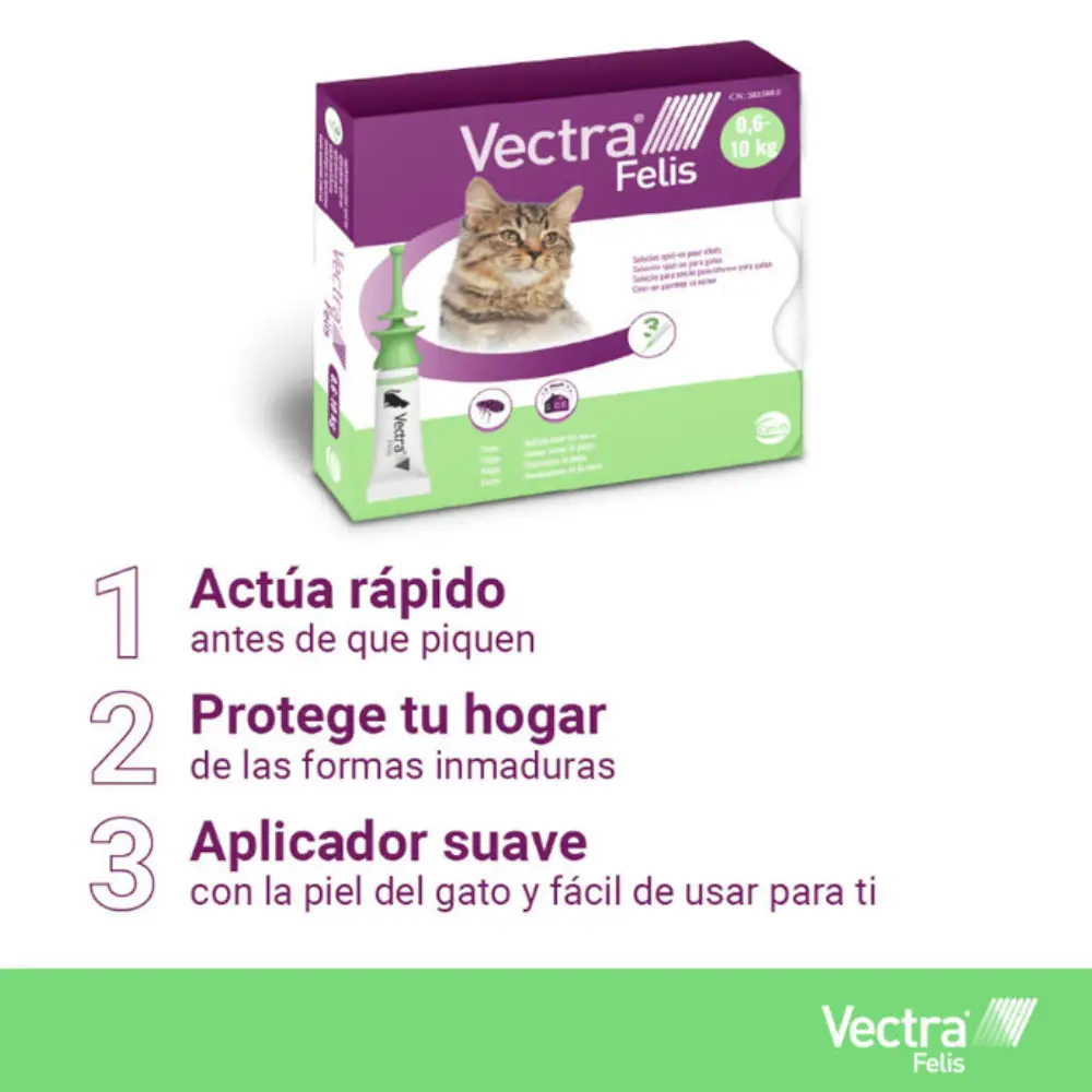 Vectra Felis Pipetas Antiparasitarias para Gatos - Image 5